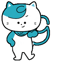 Cat Wink Sticker by graph Co.,Ltd.