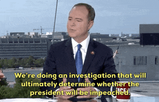 news impeachment adam schiff were doing an investigation that will ultimately determine whether the president will be impeached GIF