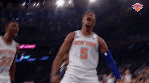 Dennis Smith Jr Sport GIF by New York Knicks