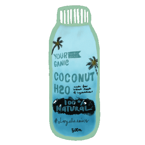 Coconut Hydrate Sticker by yourganic