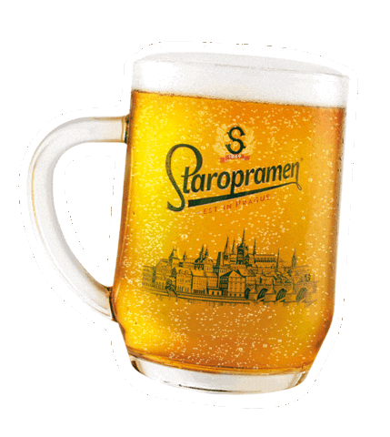 Tankard Sticker by Staropramen Beer