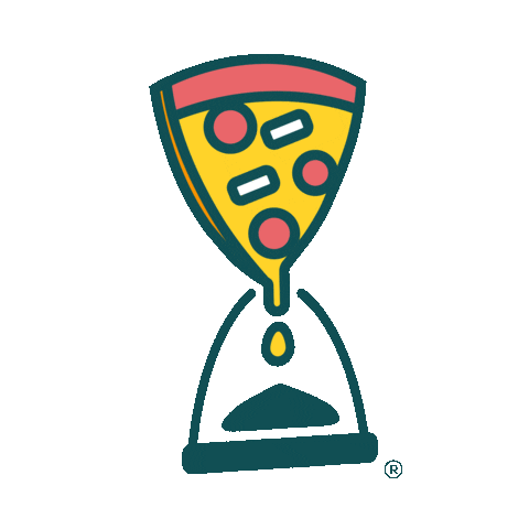 In Time Pizza Sticker