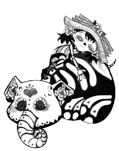 Skeletitos Sticker
