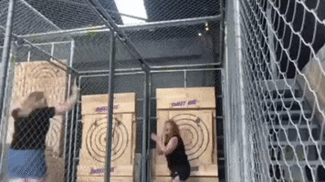 Sweetspot Excite GIF by Sweet Axe Throwing Co.
