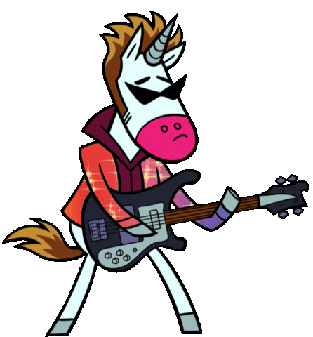 Rock And Roll Unicorn Sticker by Green Day