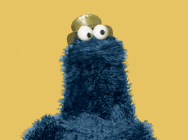 Excited Cookie Monster GIF by Sesame Street