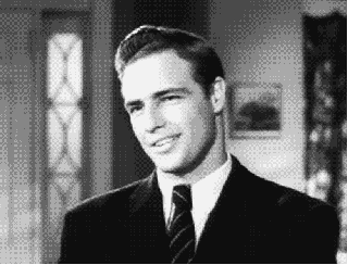 marlon brando eye roll GIF