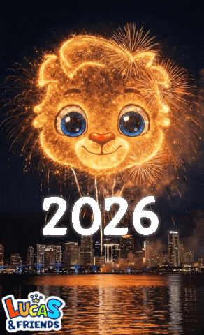 New Year Party GIF by Lucas and Friends by RV AppStudios