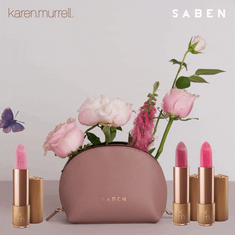 Karen Murrell X Saben Gabi Cosemtic Pouch GIF