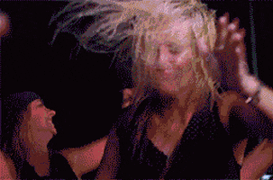 excited dance party GIF