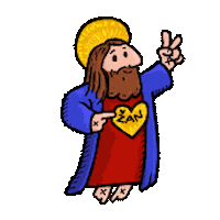 Jesus Love Sticker by Streamarnica