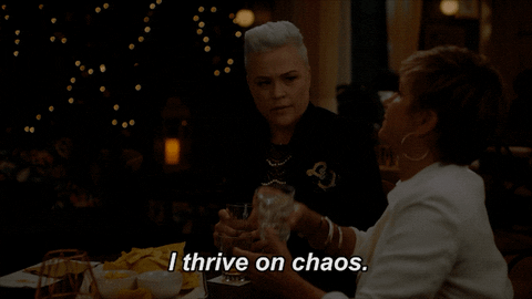 I thrive on chaos GIFs - Get the best GIF on GIPHY