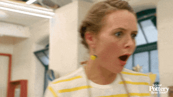 Shock Reaction GIF by The Great Pottery Throw Down