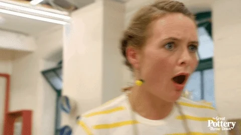 Shock Reaction GIF by The Great Pottery Throw Down