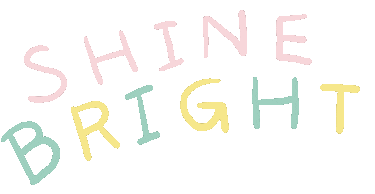 Shine Bright Sticker by MANDARINNA