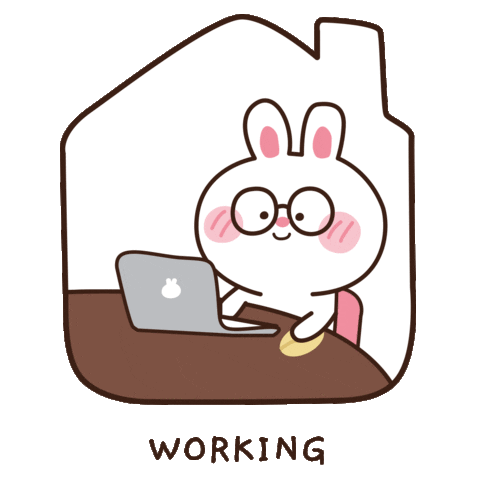 Work From Home Thank You Sticker by White Paper Communications