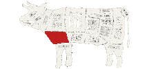 Kreutzers Houseno15 Brisket Cow Meat Dish Meatcut Fleisch Kuh Housebutcher Sticker by KREUTZERS