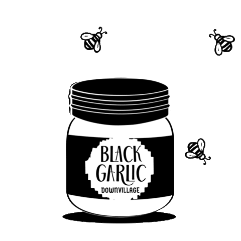 BLACK GARLIC DOWNVILLAGE Sticker