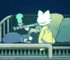 Yi Smoking GIF