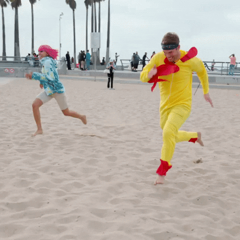 Venice Beach Running GIF by Run Gum