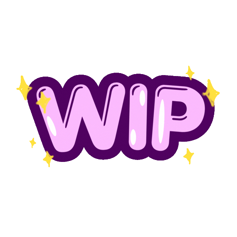Work In Progress Text Sticker