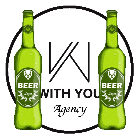 Beer Cheers Sticker by With You Agency