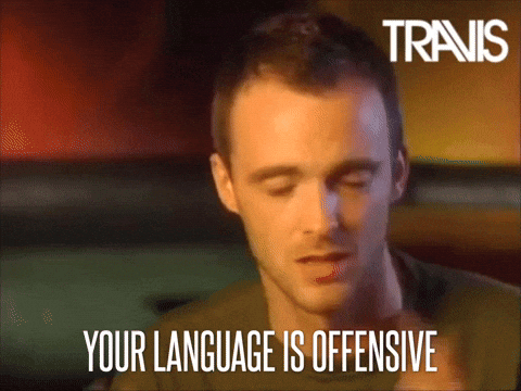 Swearing Fran Healy GIF by Travis - Find & Share on GIPHY