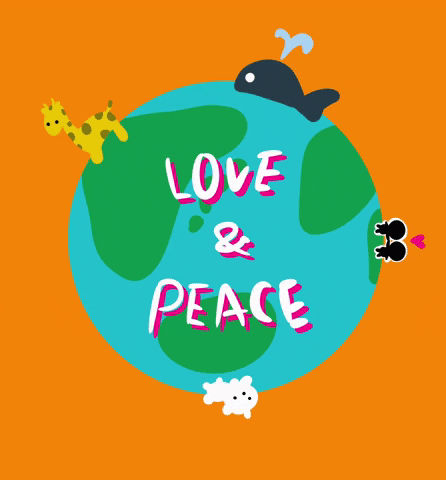 Peace Love GIF