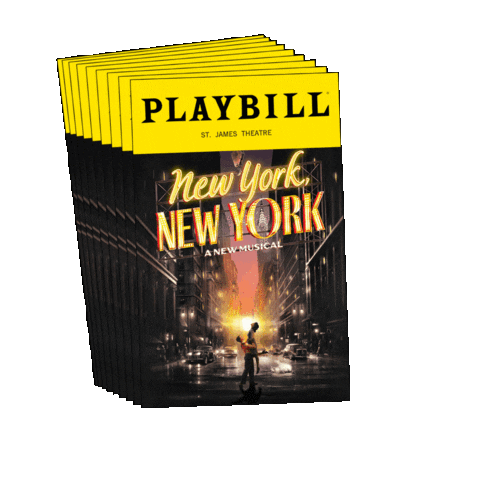 Broadway New York Playbill Sticker by New York, New York Broadway