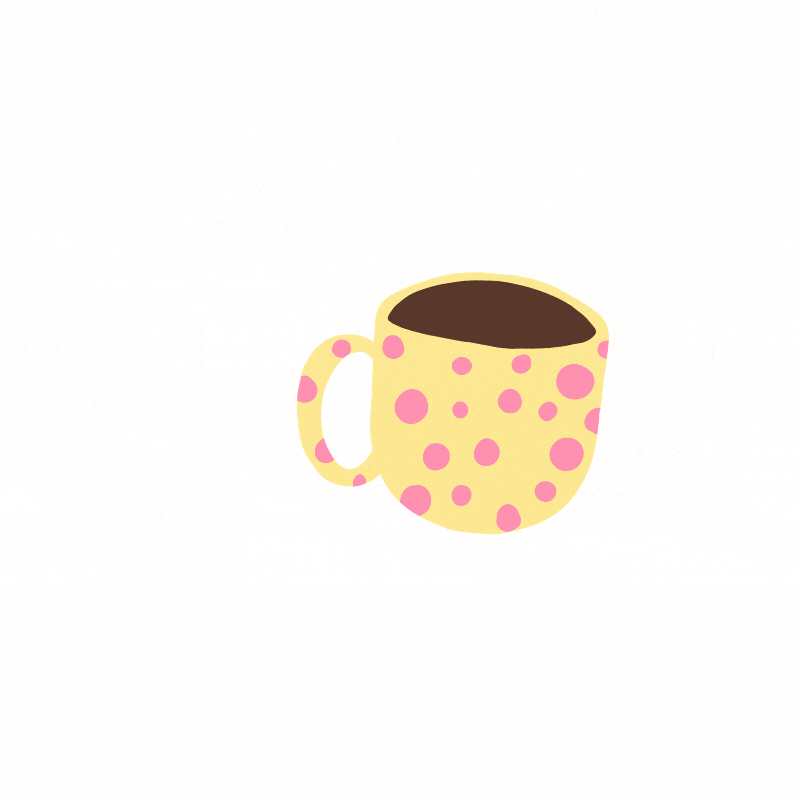 TiredGlitterCo food coffee drink mug GIF