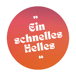 Schnelles-Helles Sticker by walserdruck