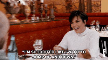 im excited keeping up with the kardashians GIF by E!
