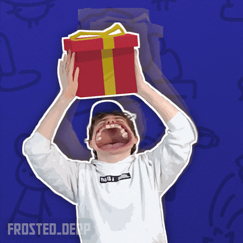 Excited Secret Santa GIF
