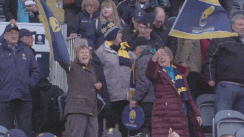 fans rugby GIF by Worcester Warriors