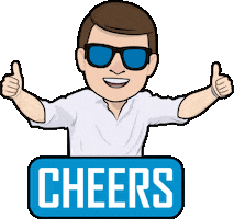 Cheers Sticker by Shmee150