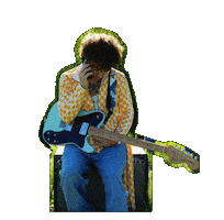 Guitar Lost One Sticker by Haydin Travis