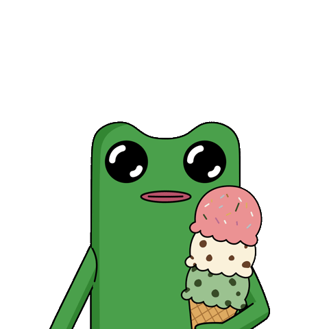 Treat Yourself Ice Cream Cone Sticker by fwogs