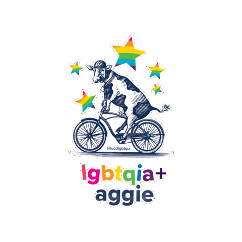 Lgbtqia Aggie Sticker by UC Davis