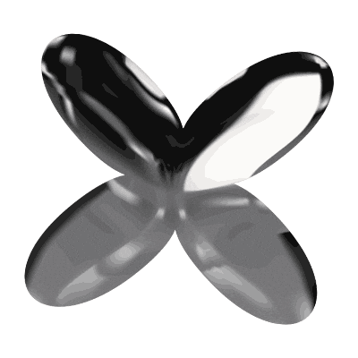 3D Silver Sticker by Dream Wild Studio