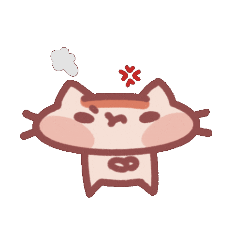 Angry Cat Sticker