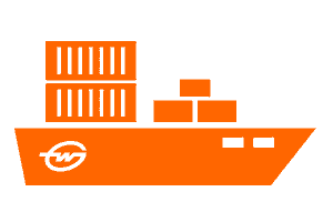Ship Transport Sticker by Gebrüder Weiss