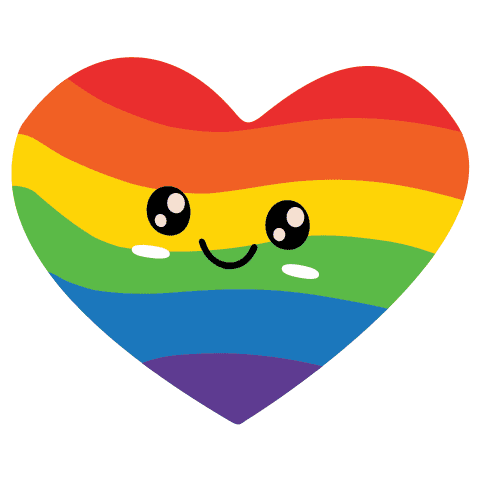 Heart Rainbow Sticker