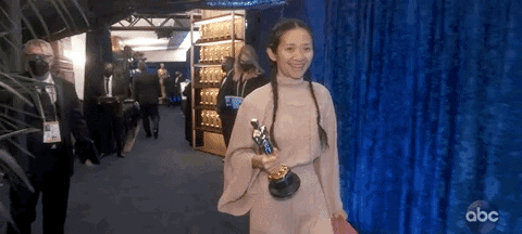 Chloe Zhao Oscars GIF by The Academy Awards - Find & Share on GIPHY