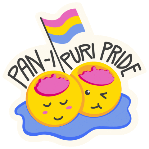 Pani Puri Pride Sticker by Alcheringa, IIT Guwahati
