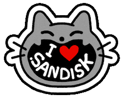 Happy Cat Ssd Sticker by Sandisk