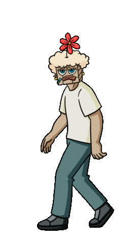 Run Walking Sticker