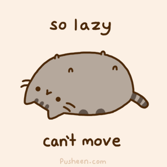 lazy cat GIF by Pusheen