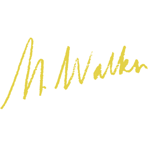 M Walks Sticker