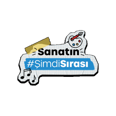 Sanat Sticker by Bahçeşehir Koleji