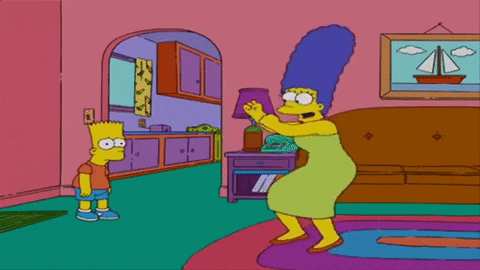 marge simpson dancing GIF
